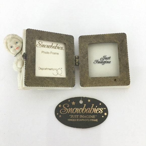 Department 56 Baby's First Picture Frame Snowbaby Angel Miniature Box Frame - Picture 10 of 11